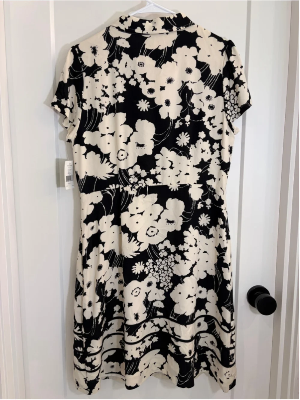 Women's Kate Spade Melinda Floral Silk Shirtdress Black Poppy NWT Size 10